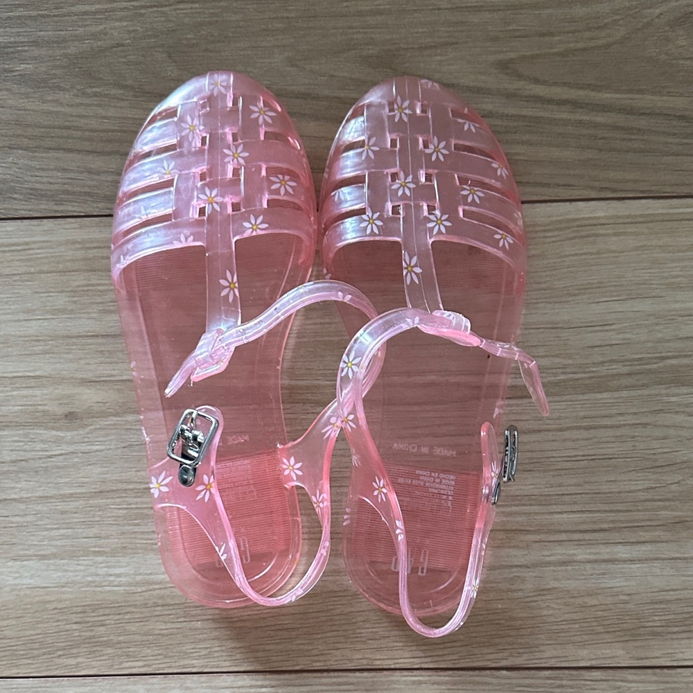 GAP Kids Pink Floral Jelly Sandals